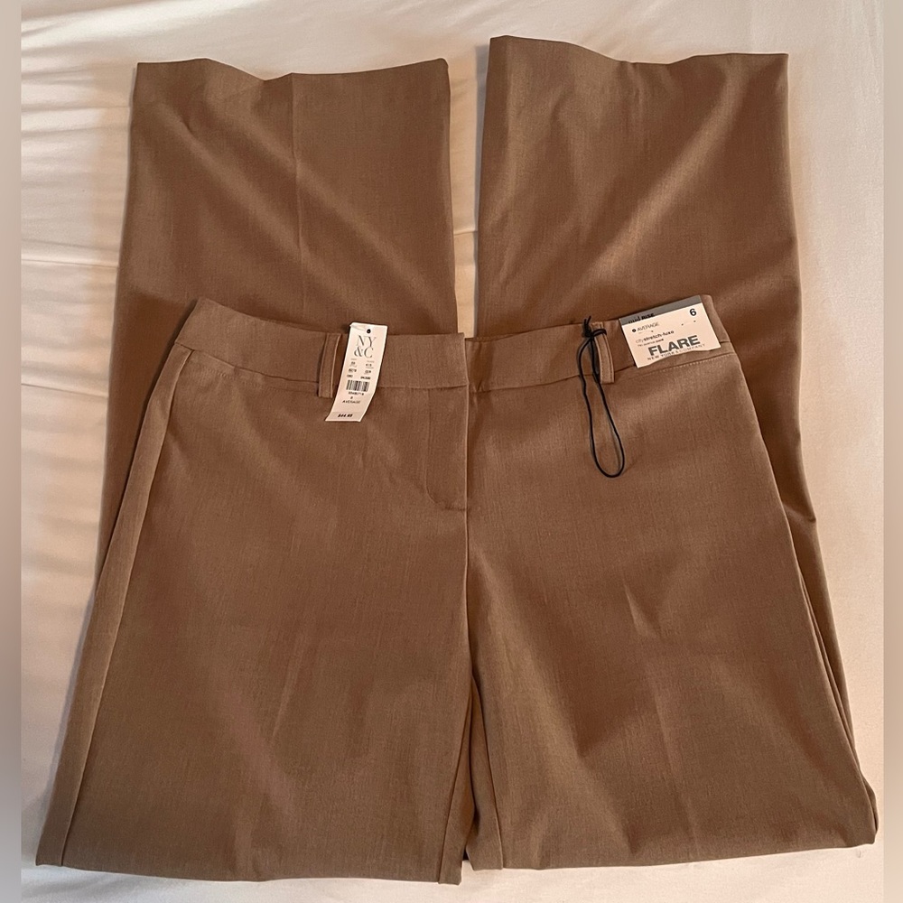Vintage Tan Flare Pants, New with Tags